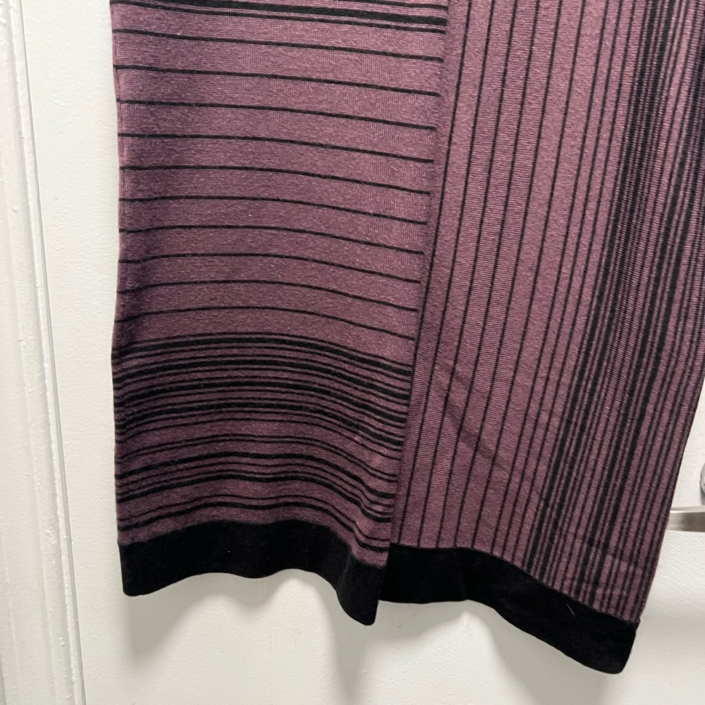 Nine West Women’s Size Small Purple and Black Striped Knit Dress - Picture 3 of 7